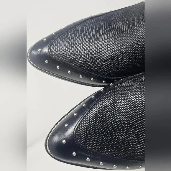Crown Vintage Leather Studded Black Kavita Booties Size 6-NWOT - Picture 12 of 16